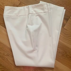 Women's White Pull-On Pants
